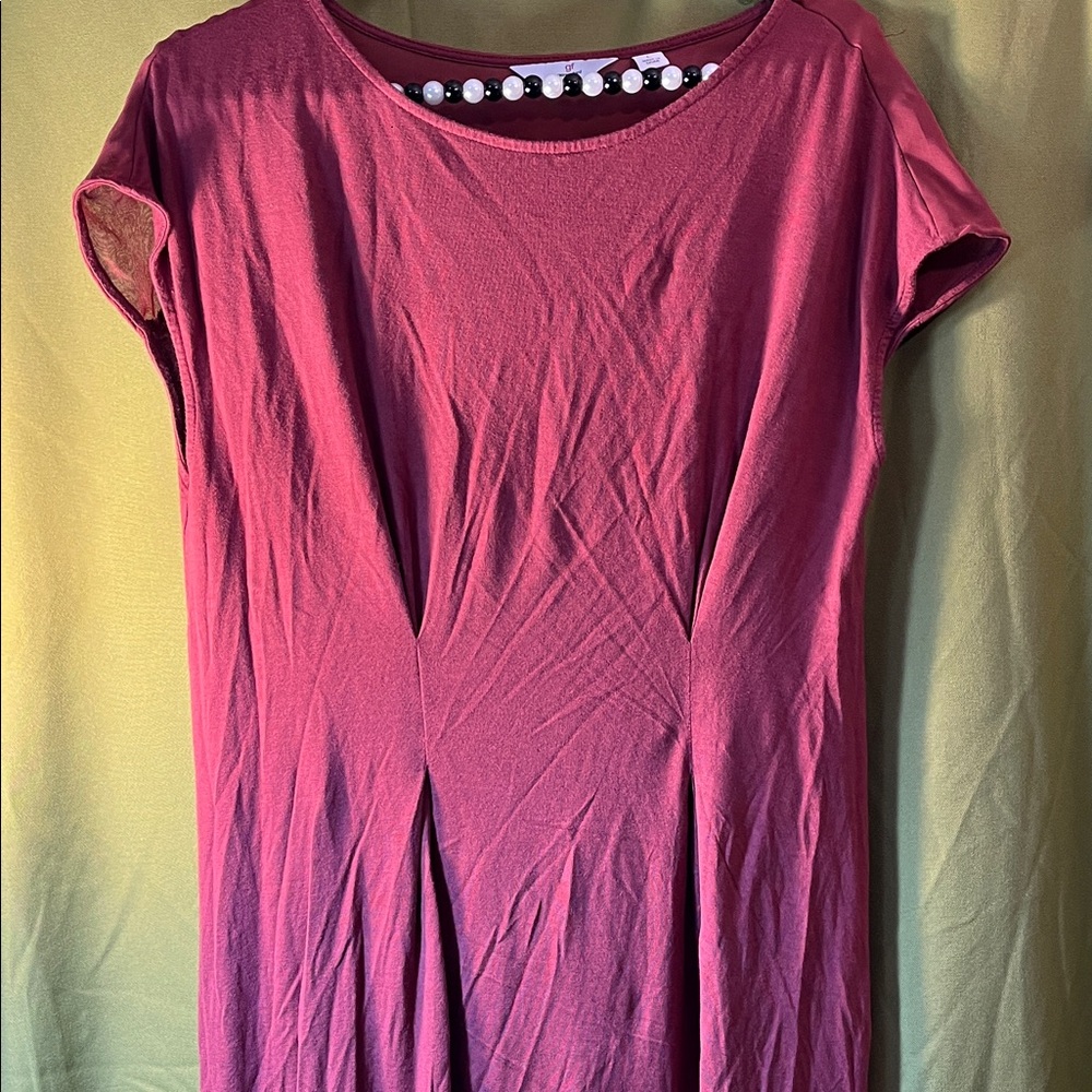 gf by geren ford Burgundy Midi Dress